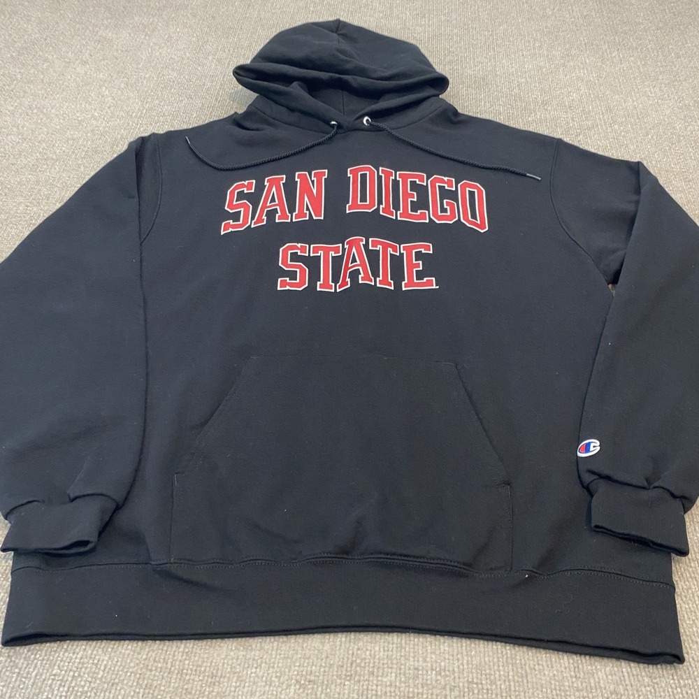San Diego State Aztecs Sweatshirt Hoodie Mens XL Black NCAA College Champion
